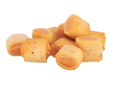 Měkké kuřecí mini rolky plněné tuňákem